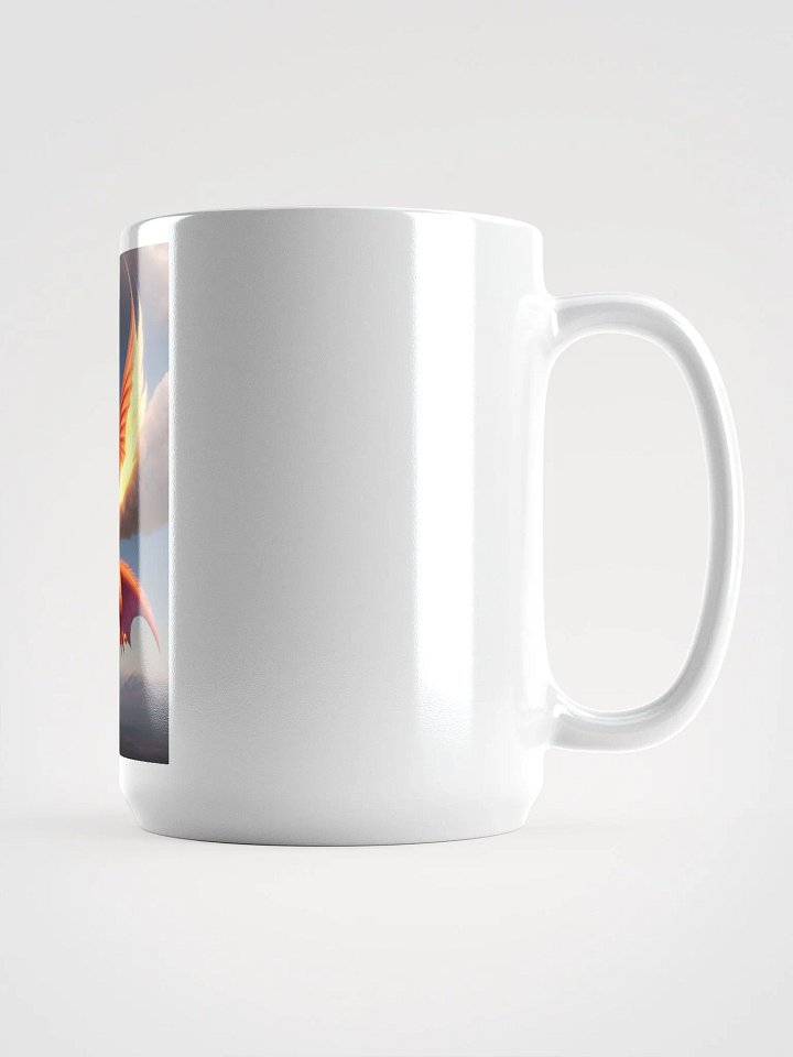 Majestic Dragon Roar White Glossy Mug product image (1)