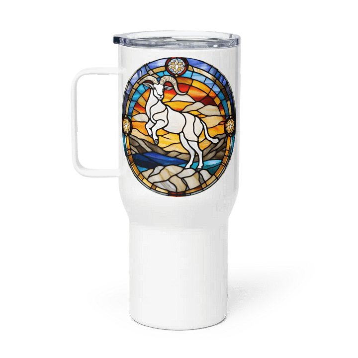 Spiritual Capricorn - Unique Travel Mug Design - Circle Energy product image (1)