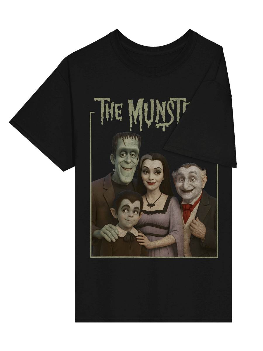 Munsters Family Portrait Vintage Halloween Tee product image (4)
