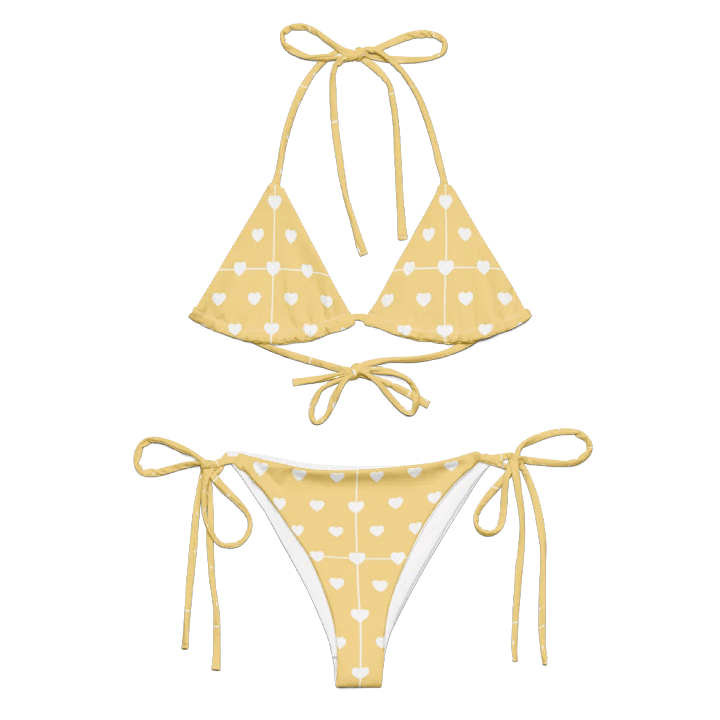 Pastel Heart Seamless Pattern String Bikini - v2 product image (1)