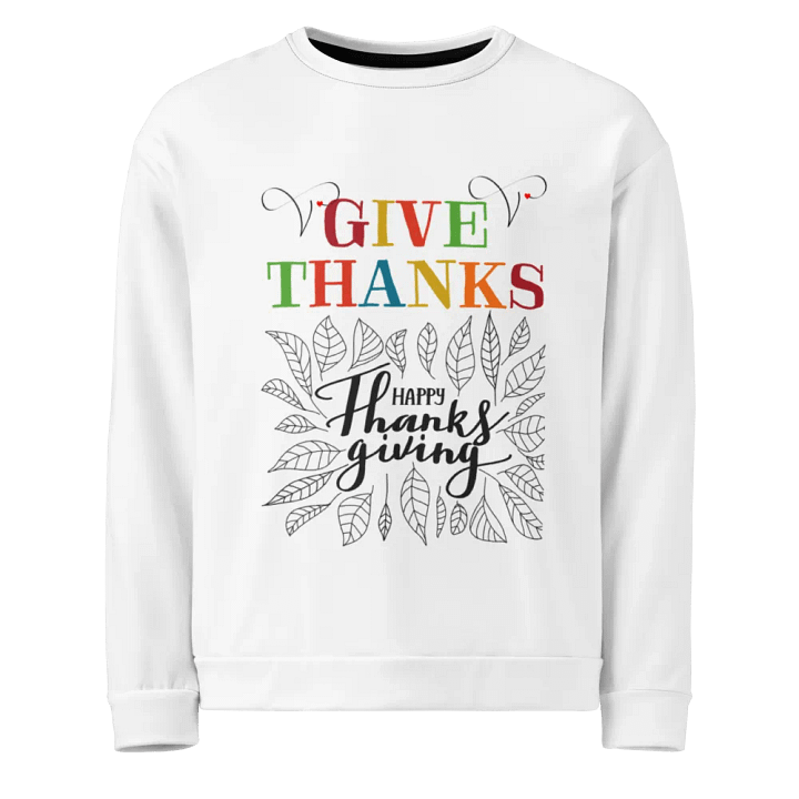 Gratitude Leaves All-Over Sweatshirt product image (1)