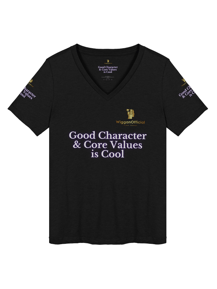 WigganOfficial “Good Character & Core Values is Cool” V-Neck T-Shirt product image (2)