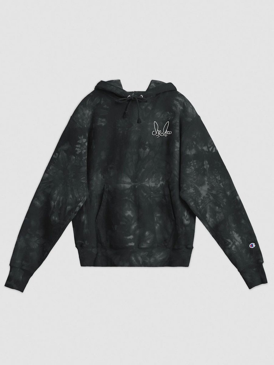 embroidered cheska logo tie dye hoodie product image (1)