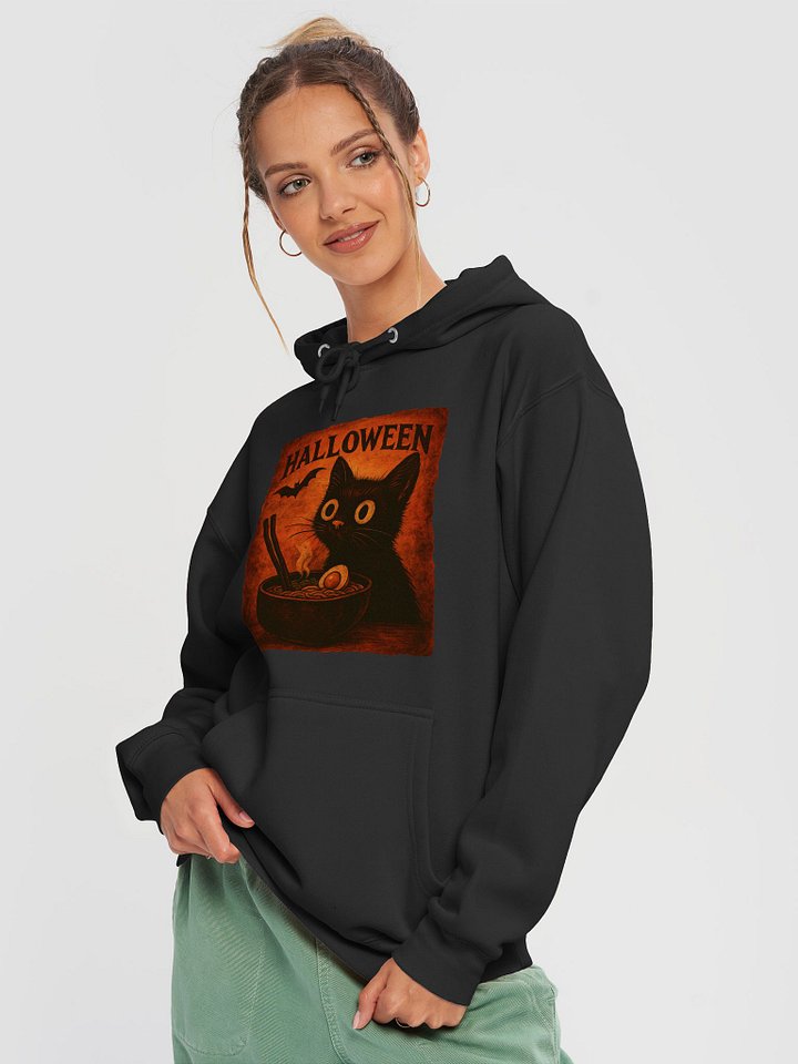 Funny Halloween Ramen Cat Hoodie product image (2)