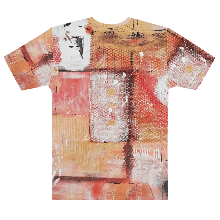 original painting mixed media, on all over print tshirt product image (5)
