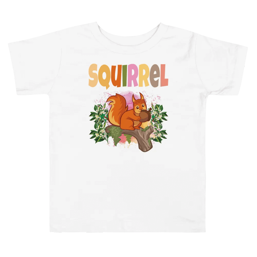 Squirrel Colorful Funny Cute Bella +Canvas Toddler T-Shirt – Funny Shirt, Best Gift for Kids product image (6)