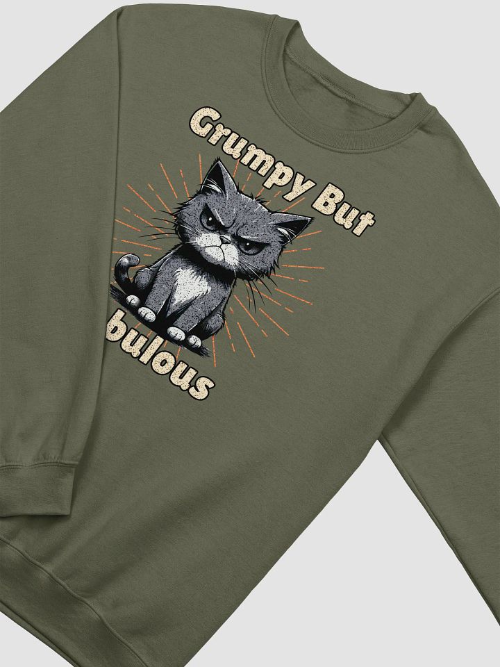 Grumpy But Fabulous Cat Crewneck Sweatshirt product image (14)