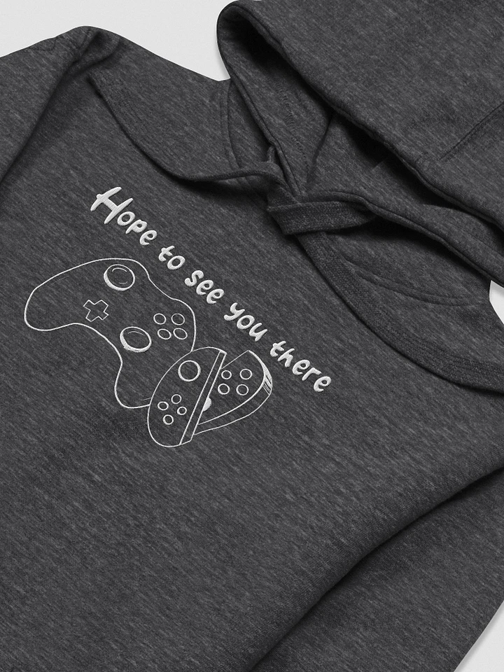 Hope to See You There - big controllers- Embroidered Hoodie - white embroidery product image (5)