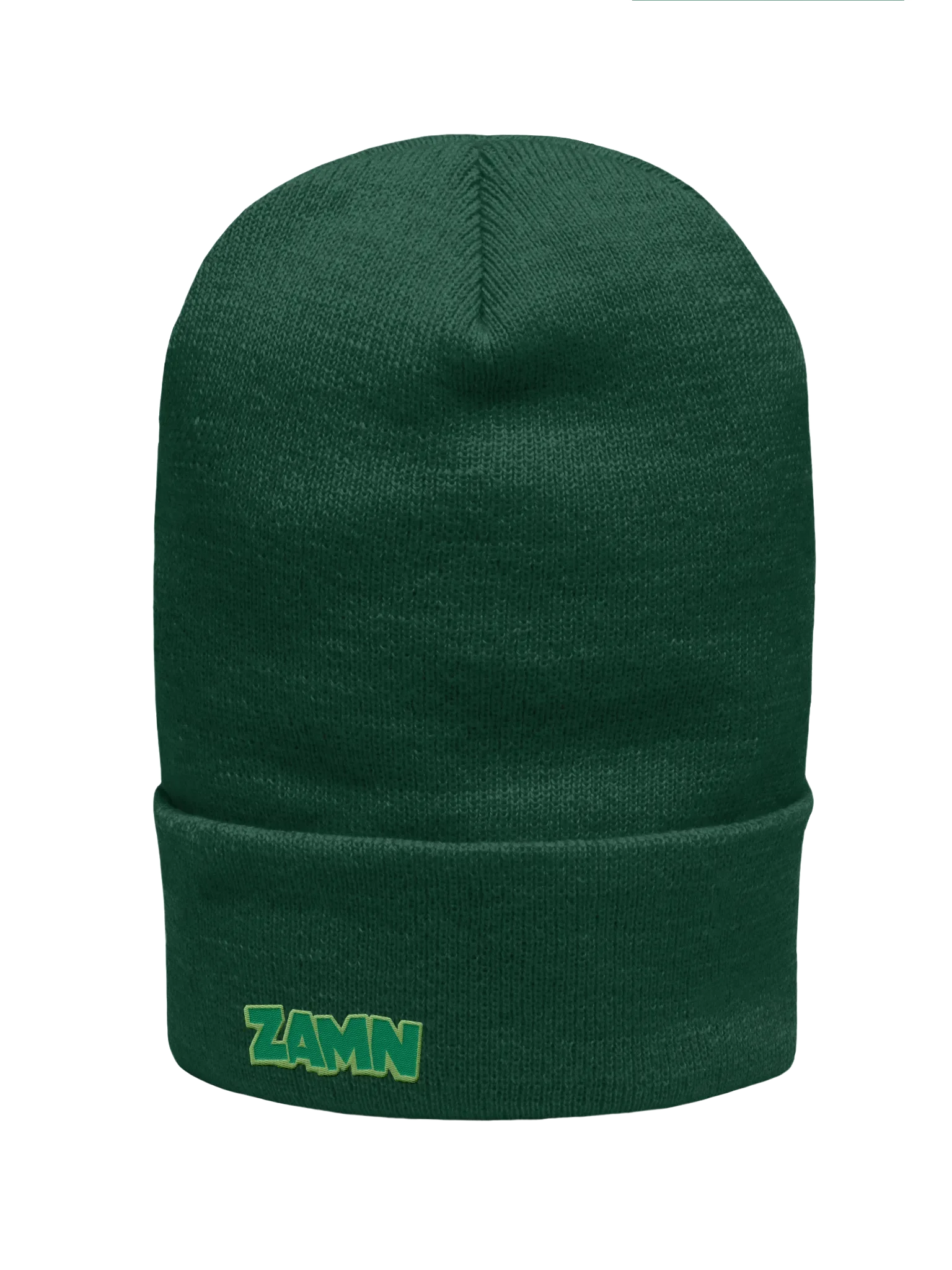 ZAMN Logo Beanie: Green product image (1)