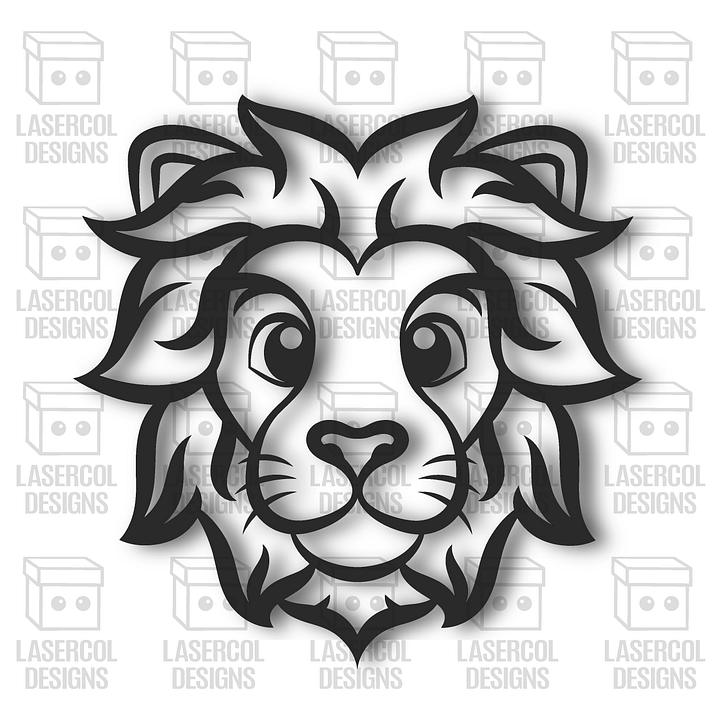 Cute Lion and Monkey Wall Art - Laser Cut Files product image (2)