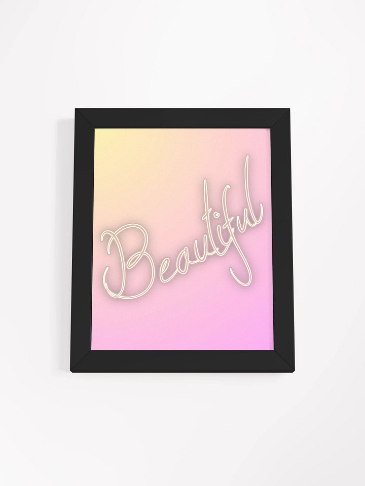 Neon Beautiful Framed Poster product image (3)