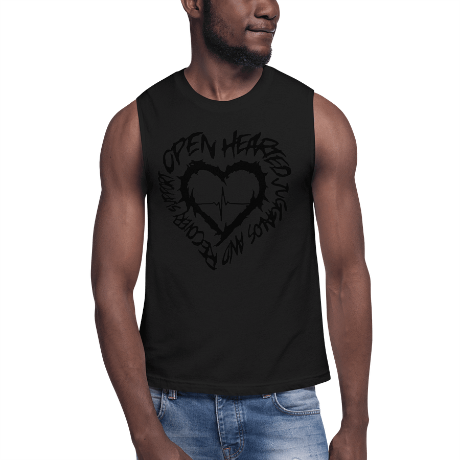 Black on black muscle shirt product image (6)