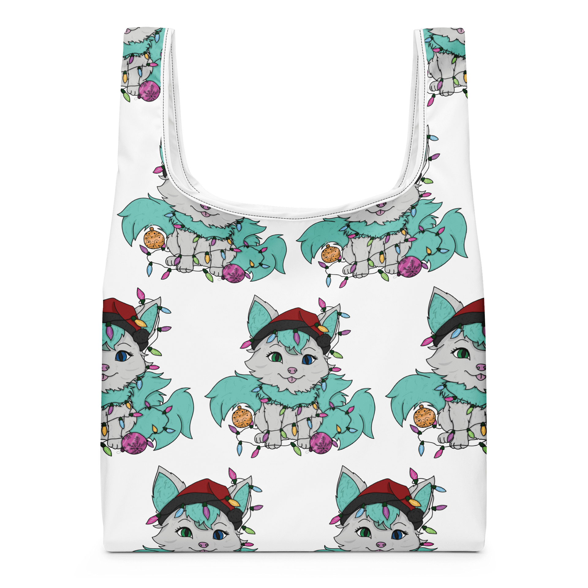 Holiday Kitsune Shopping Bag product image (1)