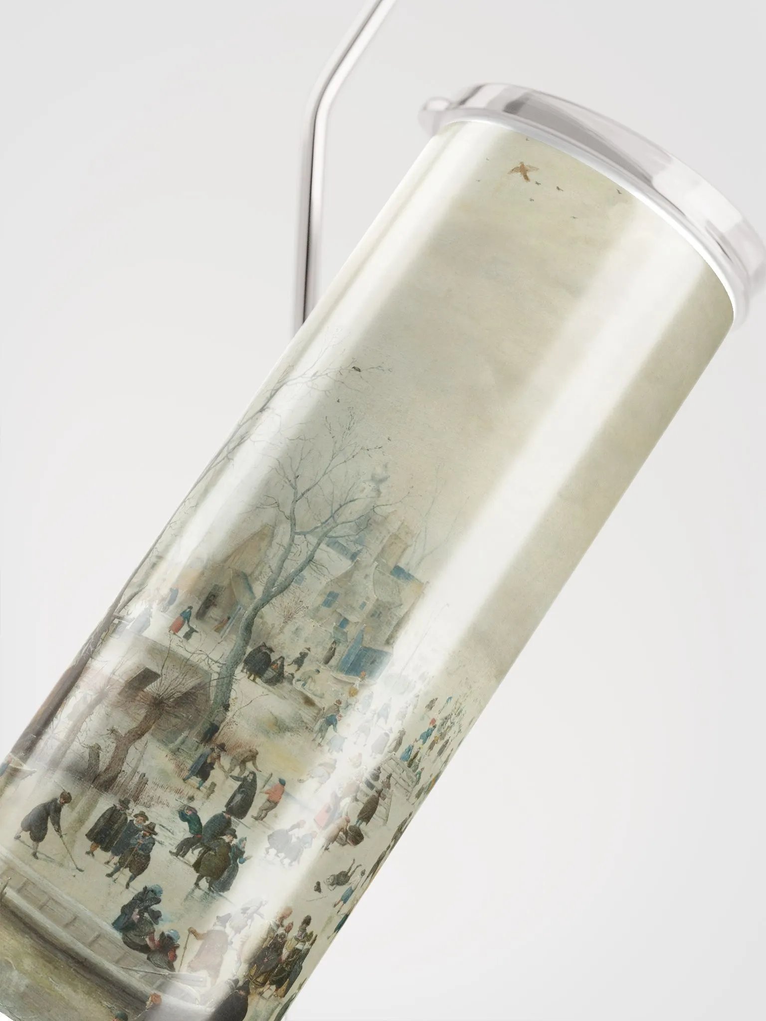 ''Winter Landscape with Skaters'' by Hendrick Avercamp - Stainless Steel Tumbler product image (10)