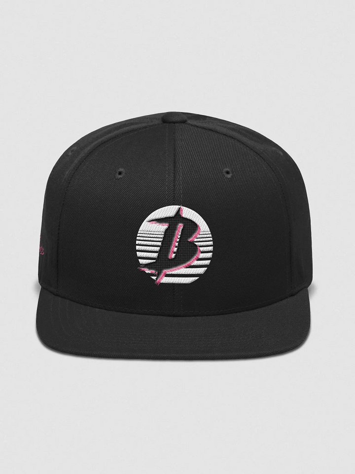 Brandocious B - BW w/ Pink - Wool Blend Snapback Cap product image (2)