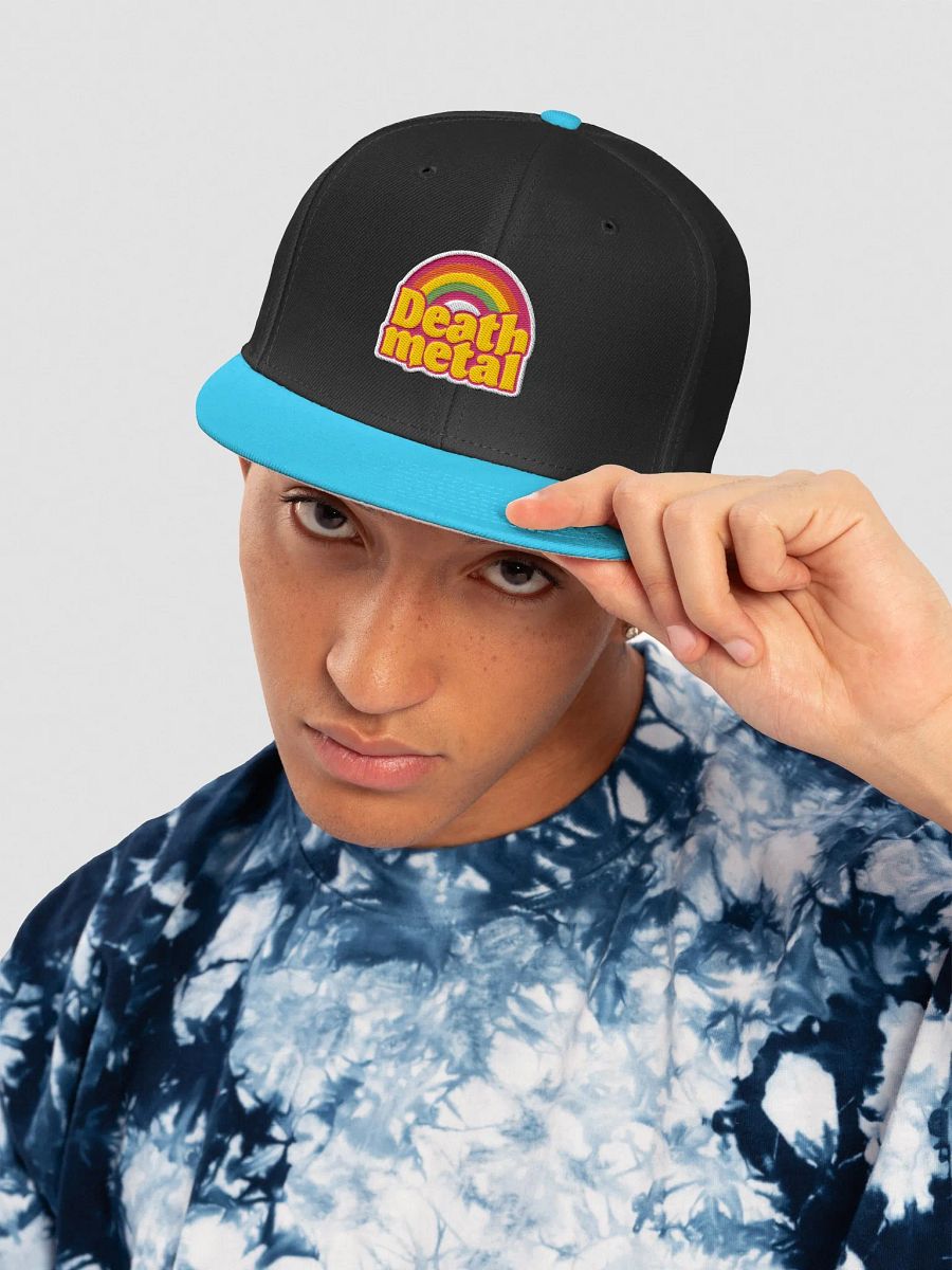 Rainbow Death Metal Snapback Cap product image (73)