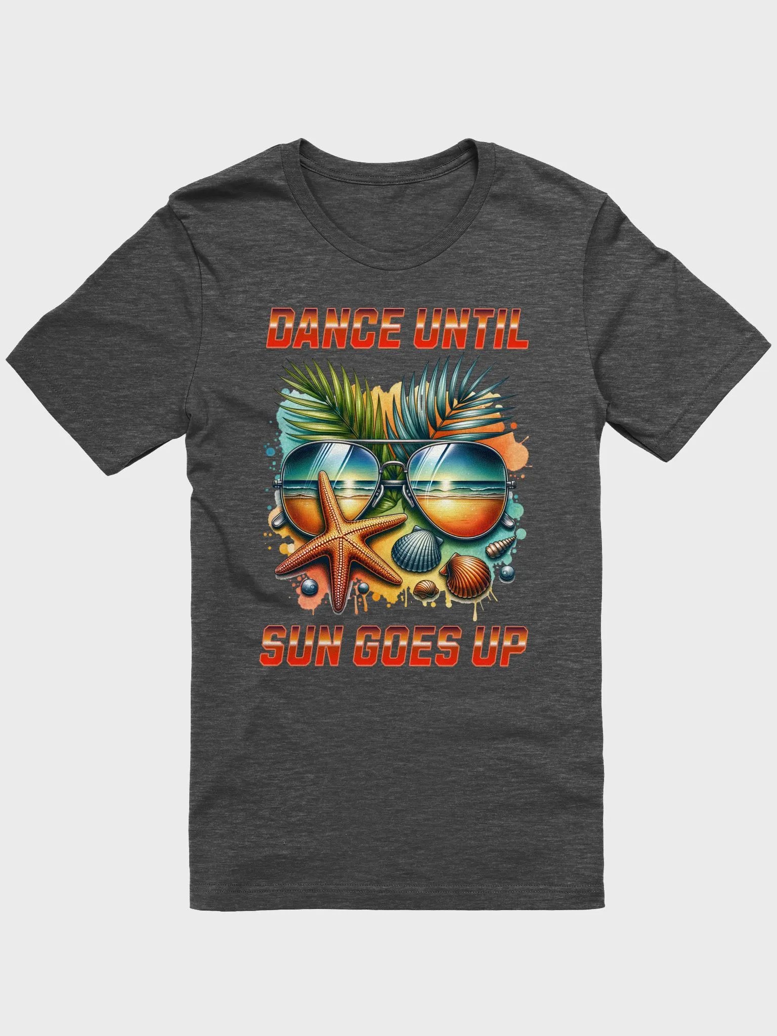 Sunset Reflections T-Shirt Dance until sun goes up party vibes product image (2)