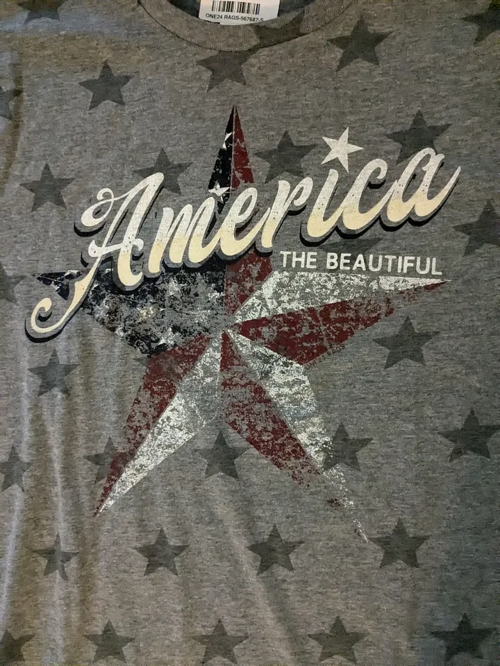 S America the Beautiful Gray Short-Sleeve Tee product image (2)