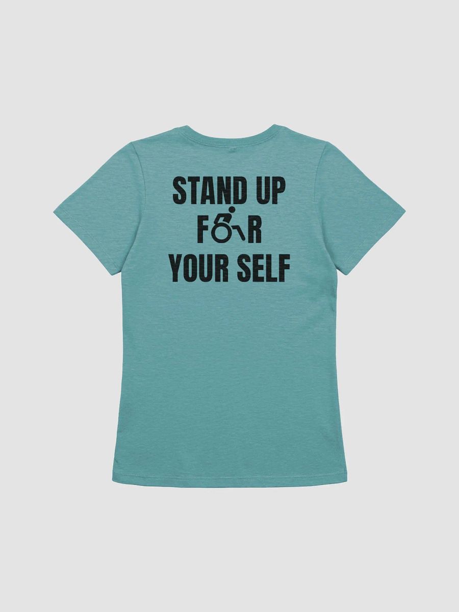 Stand Up For Your Self Teal Women's Tee product image (2)