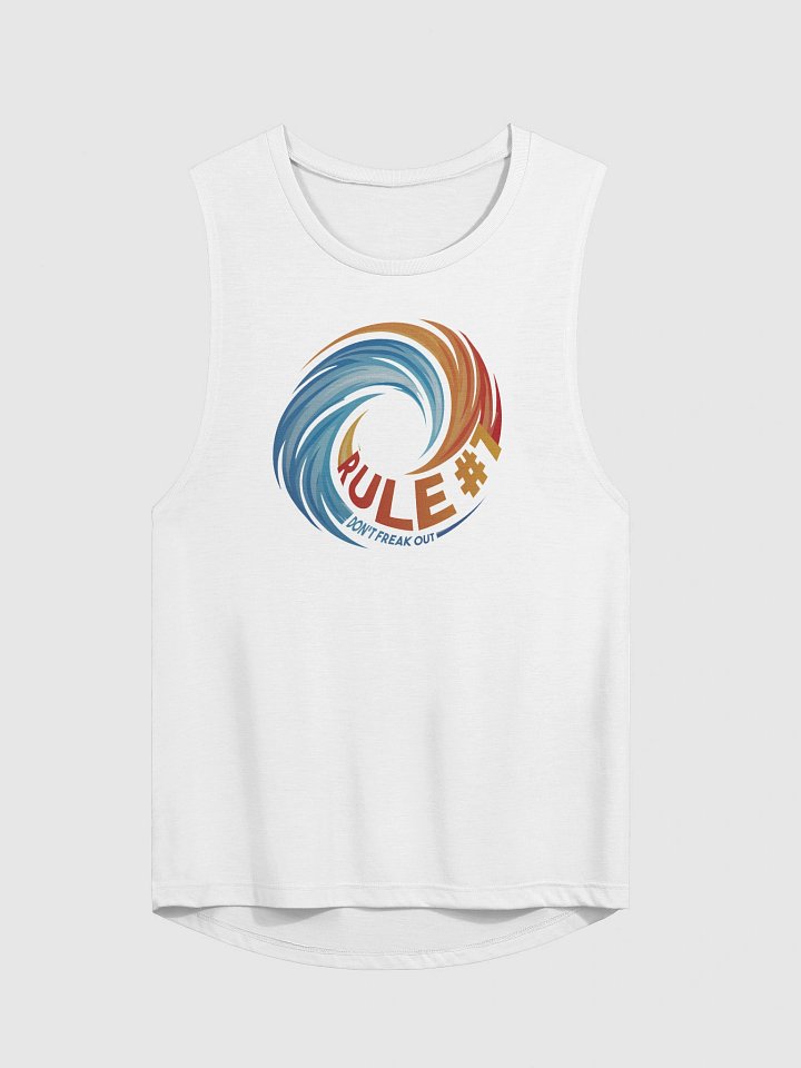 Rule #7 Women's Muscle Tank Blue and Orange product image (1)