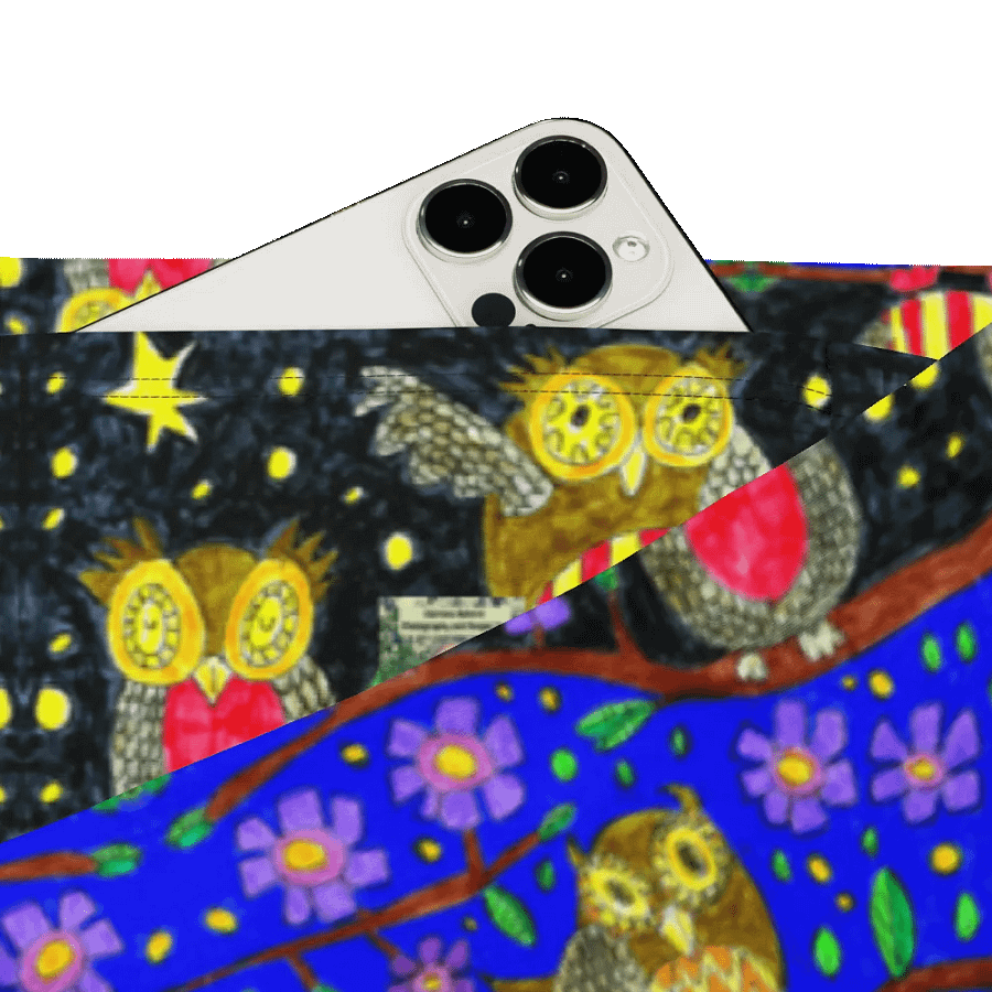 Whimsical Owl Delight Flare Leggings product image (4)