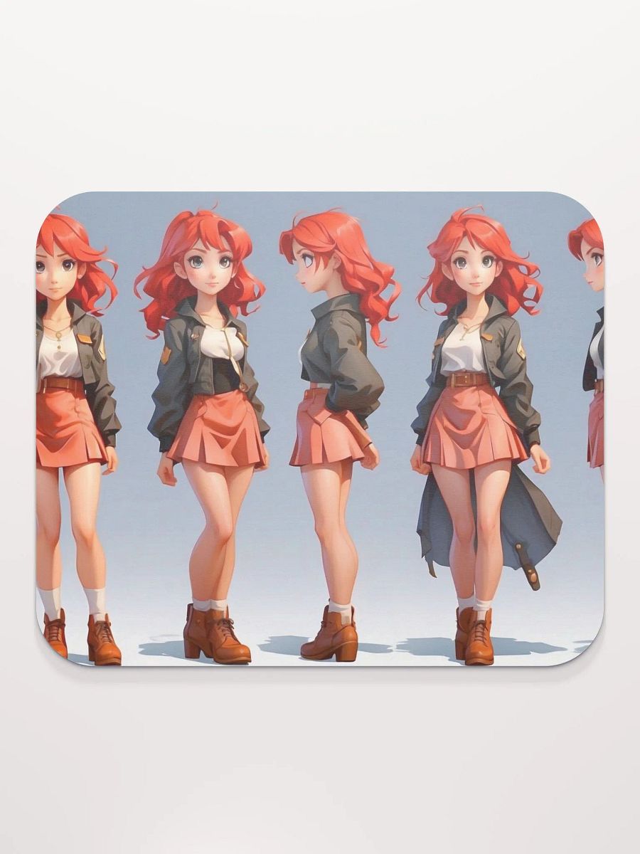 Trendy Redhead Character Mouse Pad product image (2)
