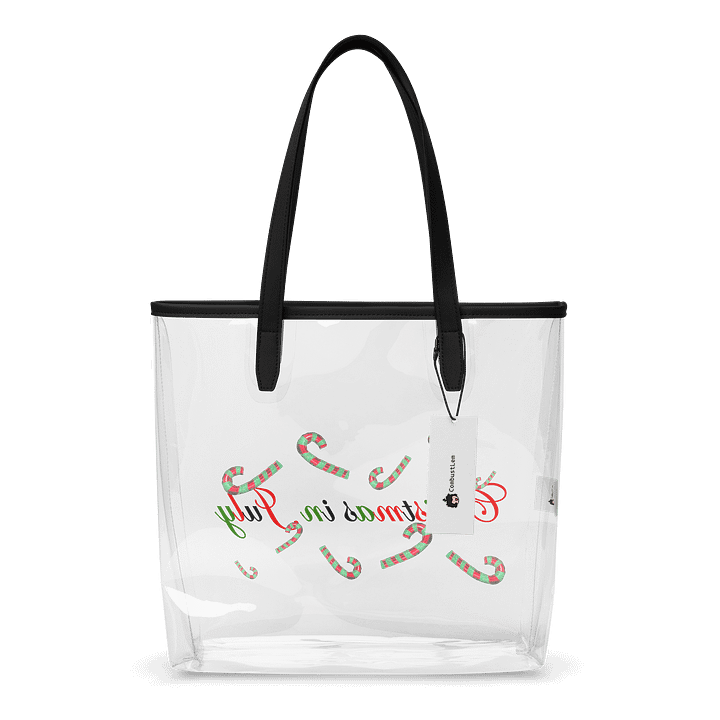 Christmas in July Clear Tote Bag (No Face) product image (1)