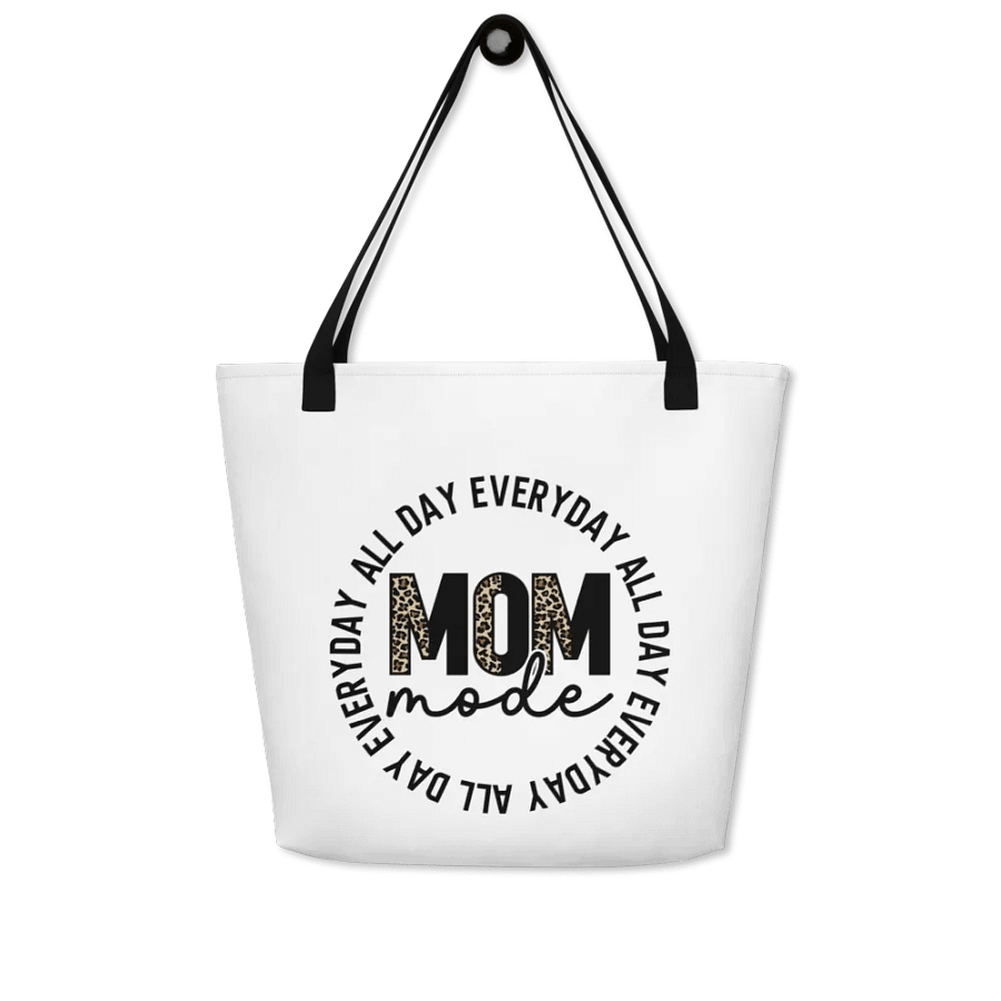 'Leopard Print Mom mode' Customizable Tote Bag product image (8)