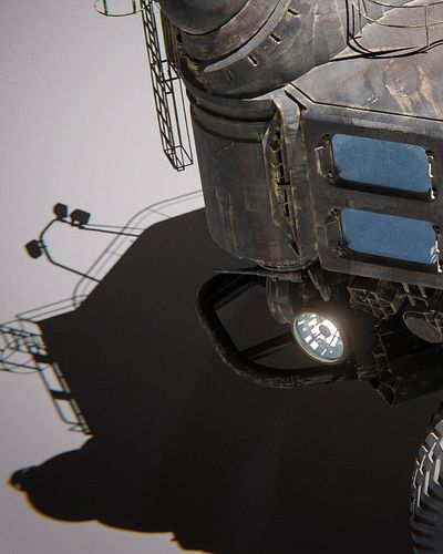 Mars transit. Lunar Punk Truck. #cgart #art #design #spacedesign #blender3d #hardsurface #texturing #truck