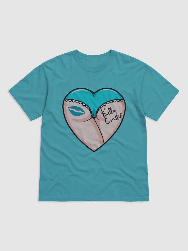 TEAL HEART BUTT TEE product image (1)