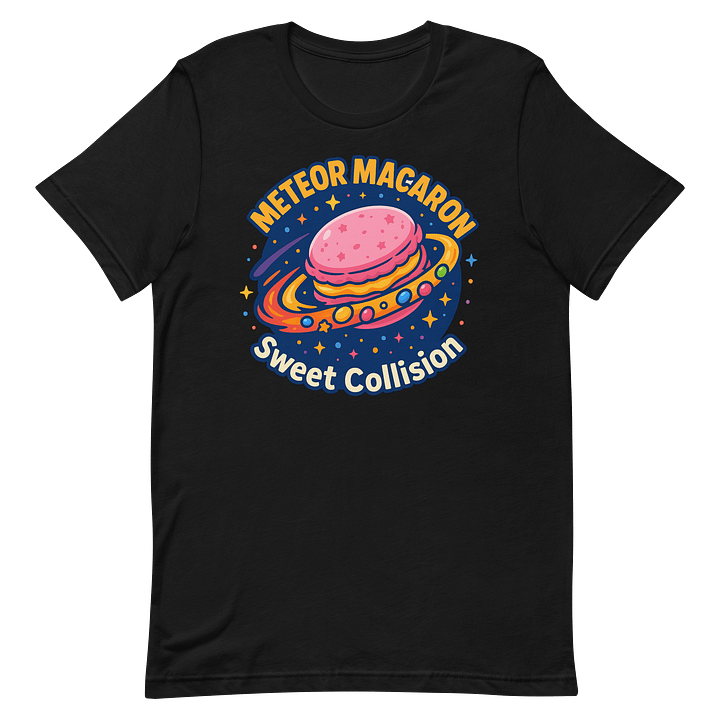 Meteor Macaron – Sweet Collision Cute Space Dessert T-Shirt product image (2)
