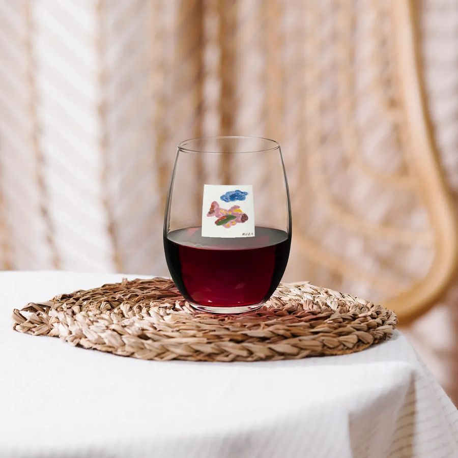 Kid Airplane (Stemless Wine Glass) product image (5)