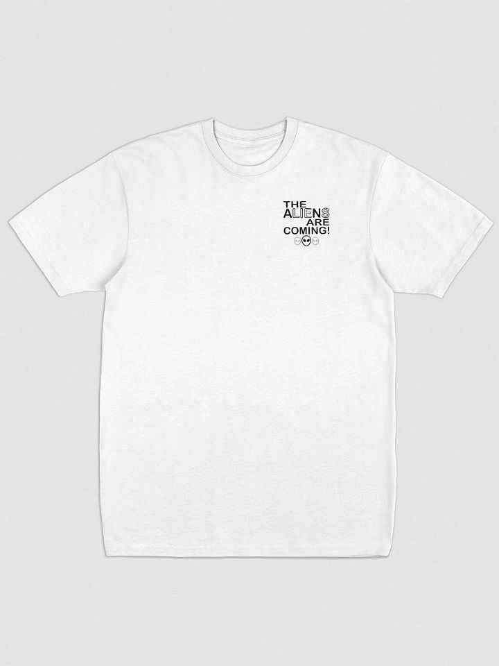 The Aliens Are Coming! - Black - EMBROIDERED - Cotton Heritage Men's Premium Heavyweight Tee product image (2)