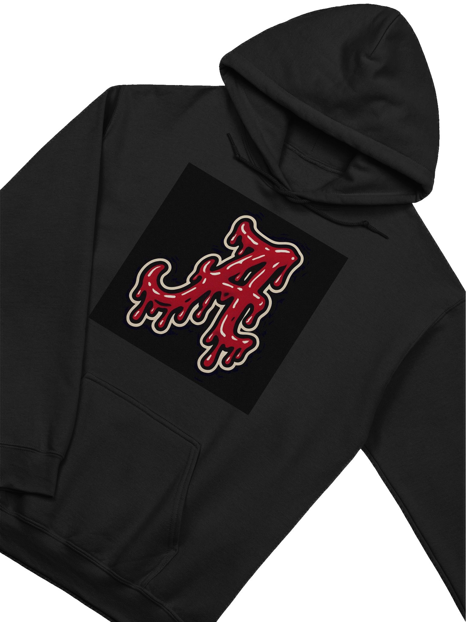 Melting A Red Glossy Hoodie product image (3)