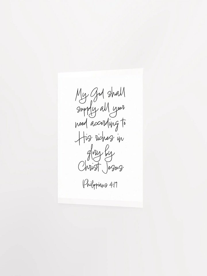 According to His Riches in Glory - Print product image (2)