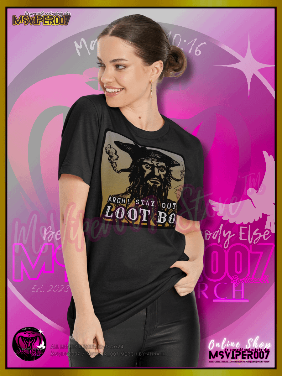 T-Shirt - MsViper007's "Captain NoThieving - Stay Out" Gaming Comfort T-shirt By Anna H. product image (4)
