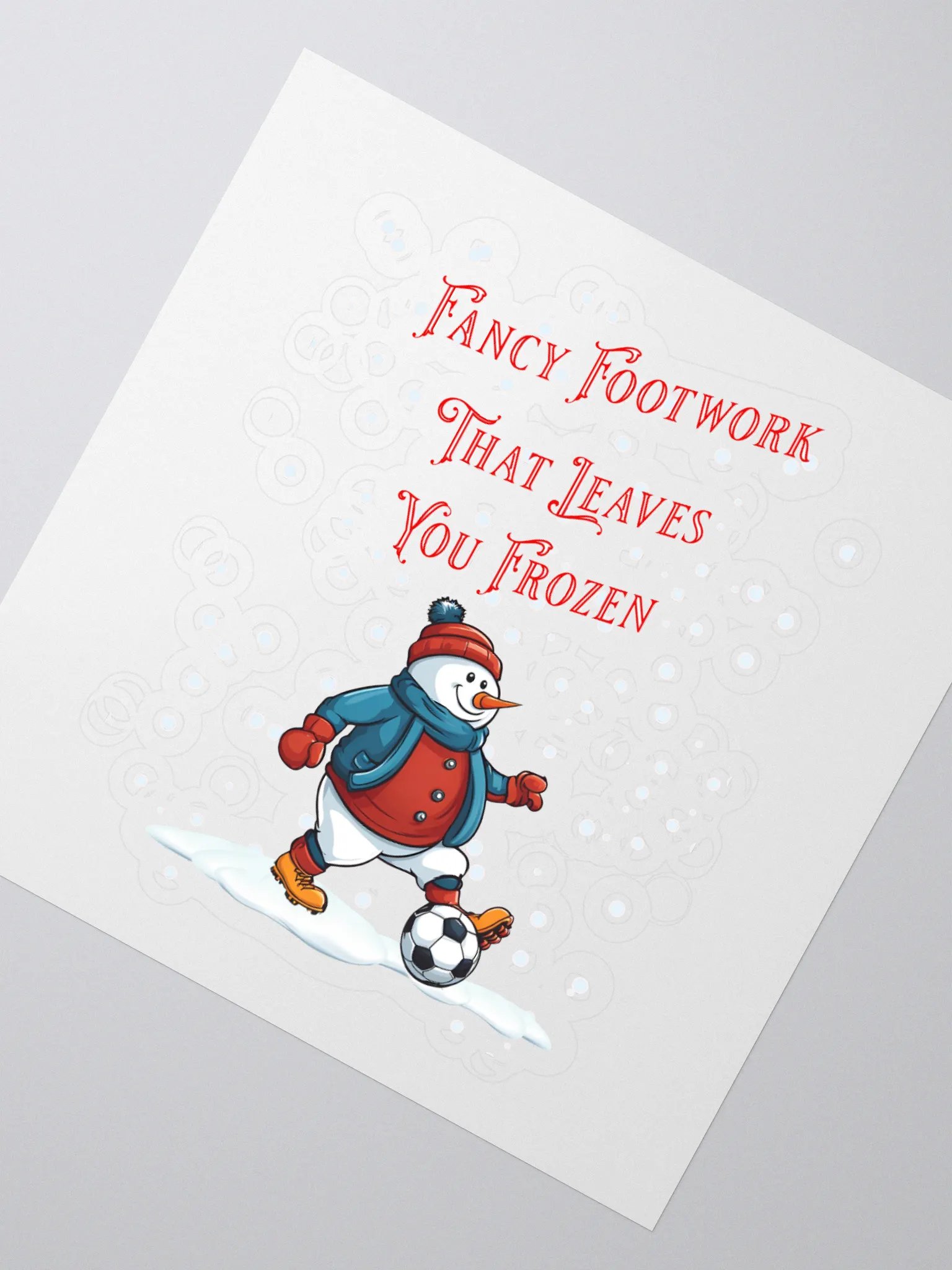 Fancy Footwork That Leaves You Frozen - Soccer Playing Snowman product image (2)