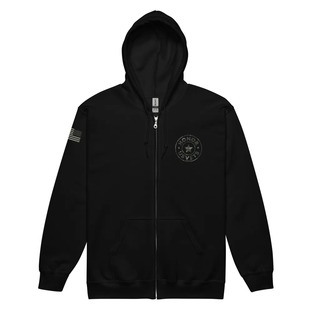 HONORUSVETS Star Zip Up Hoodie product image (2)