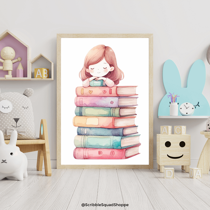 Storytime Dreams - Enchanting Children's Wall Art product image (1)