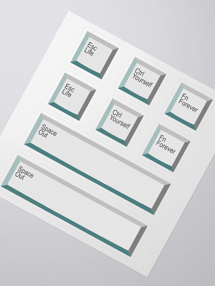 Motivational Keyboard Keys - Sticker Set product image (2)