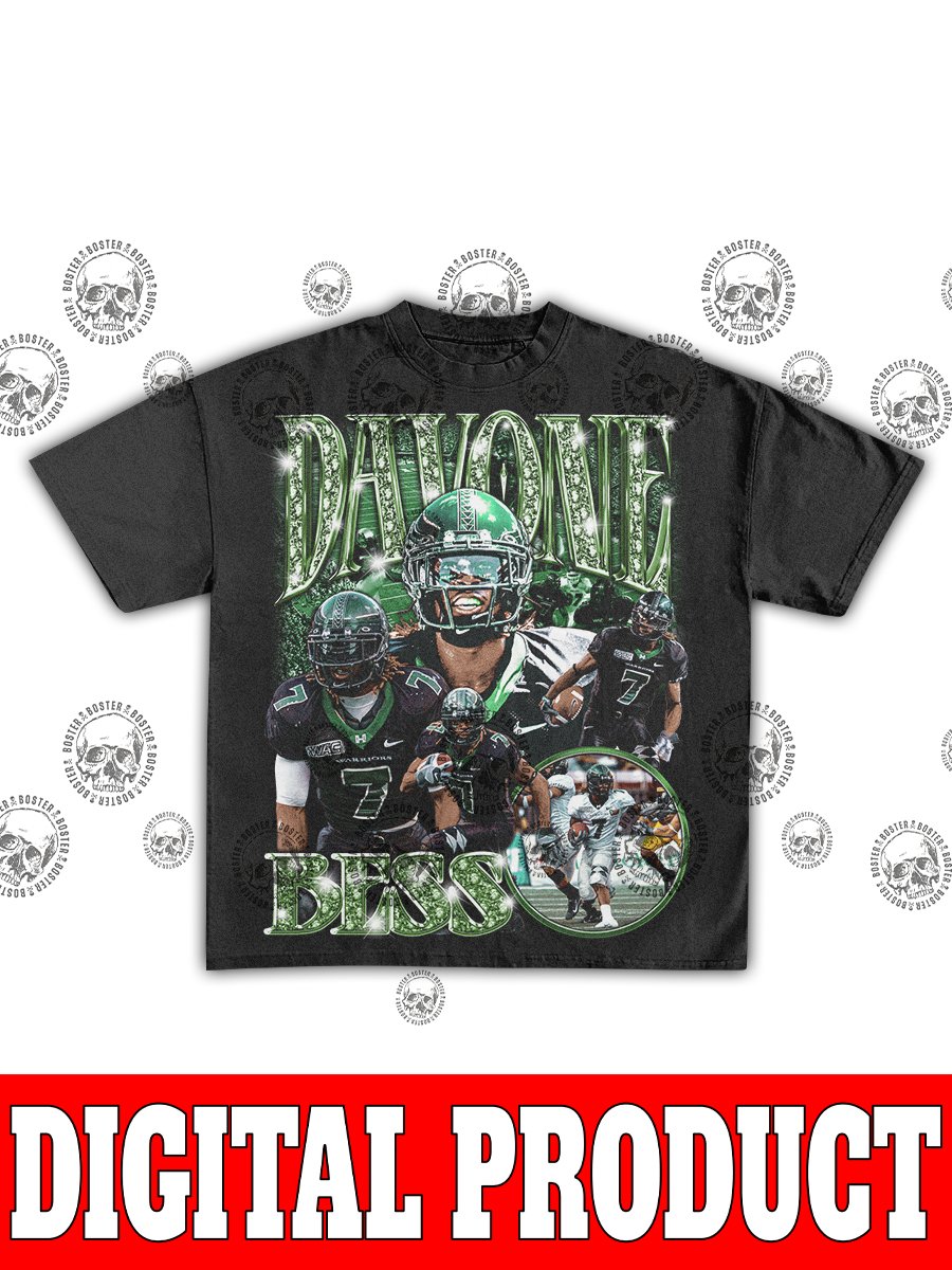 Davone Bess Hawaii Rainbow Warriors NFL Wide Receiver Vintage Bootleg Graphic product image (1)