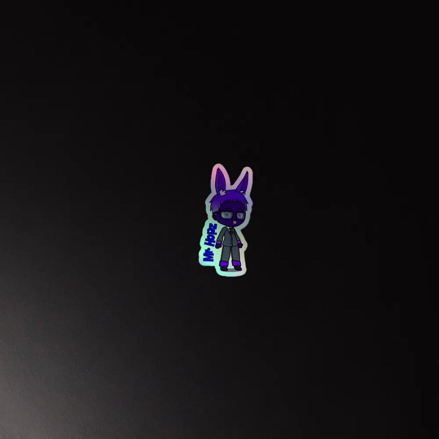 Mr. Hopz - Star Cluster Bunnies - rainbow sticker product image (2)