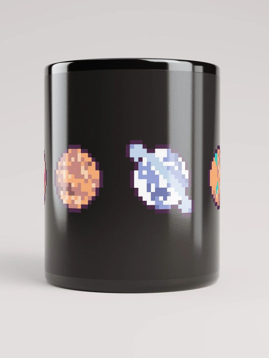 Pixel Planets Black Mug product image (4)