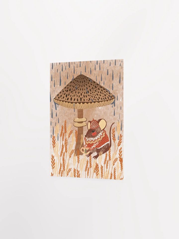 cute little mouse with a mushroom umbrella product image (4)