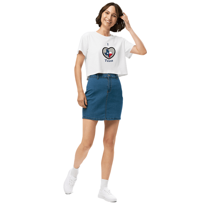 I Love Texas - Crop Top Relaxed Fit Women product image (2)