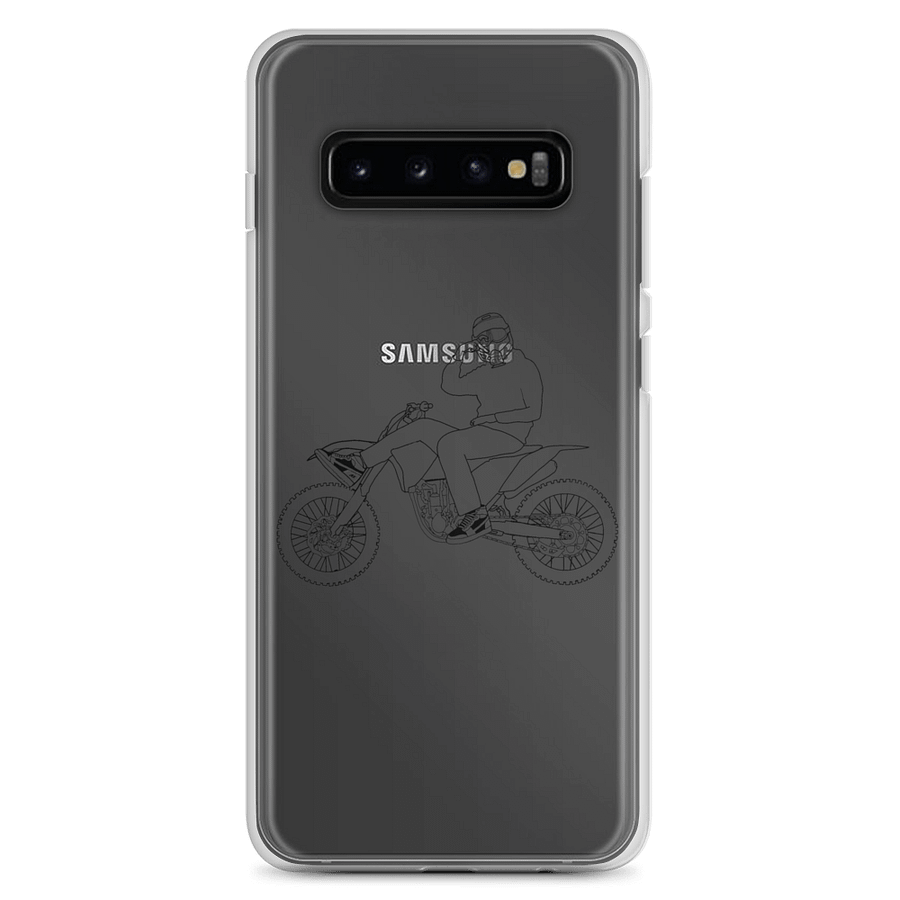 Bike and signature outline (Black) Phone Case S product image (1)