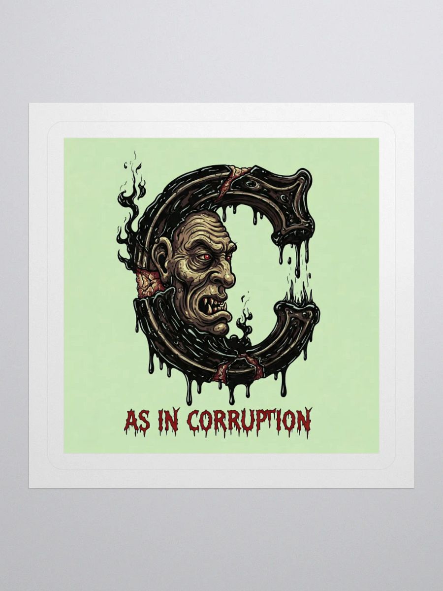 C as in corruption stickers product image (2)