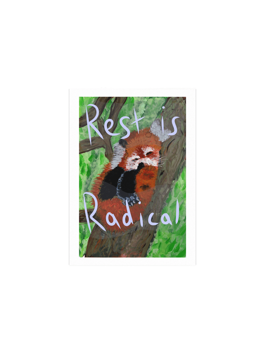 Red Panda Rest Print product image (1)
