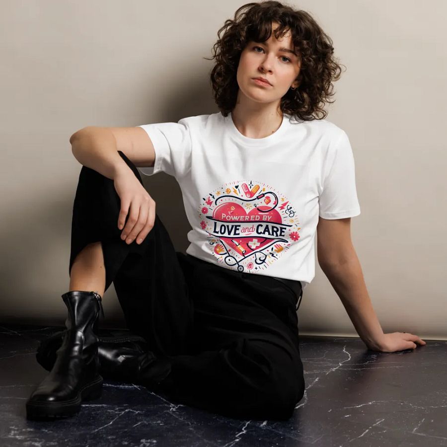love and care heart shape design t-shirt product image (10)