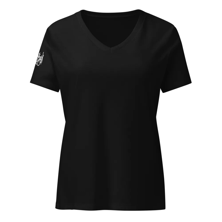 Ladies V-neck (logo in back & Sleeve) product image (3)